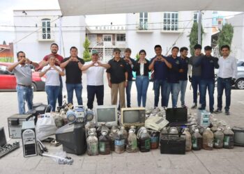 Con Reciclatrón, cuidan el medio ambiente en Amozoc