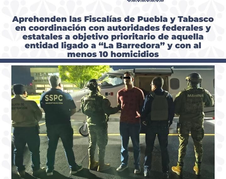 Aprehenden a objetivo prioritario ligado a «La Barredora» y con al menos 10 homicidios