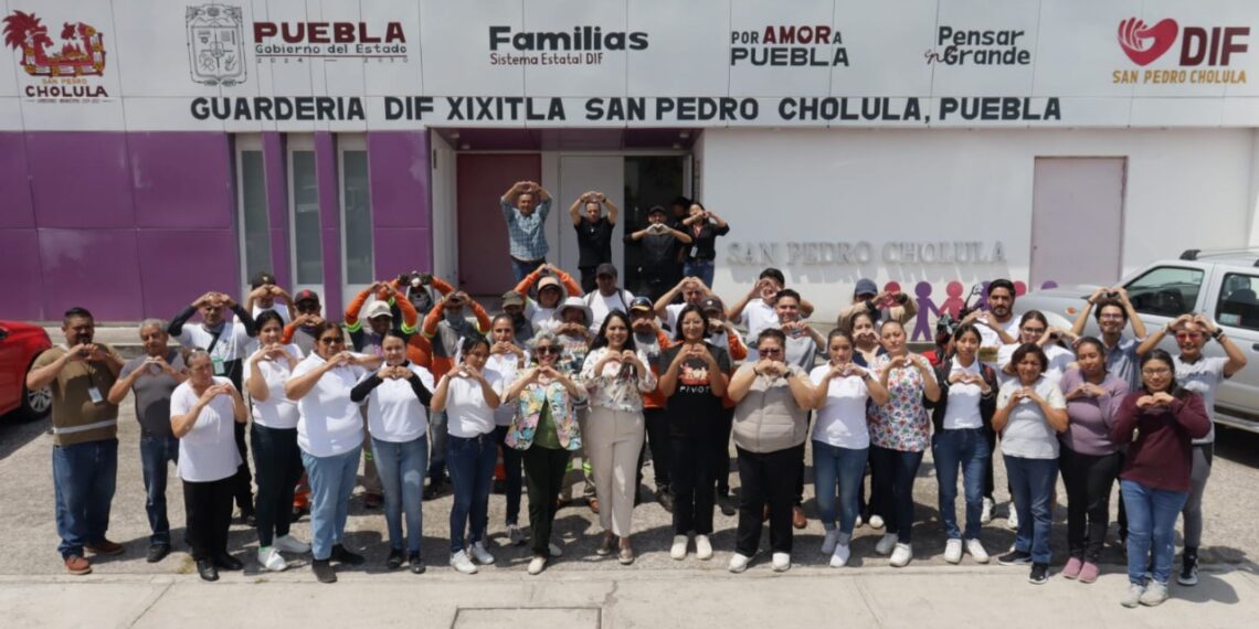 Realiza Gobierno de Tonantzin Fernández faena comunitaria en la Guardería DIF de Xixitla