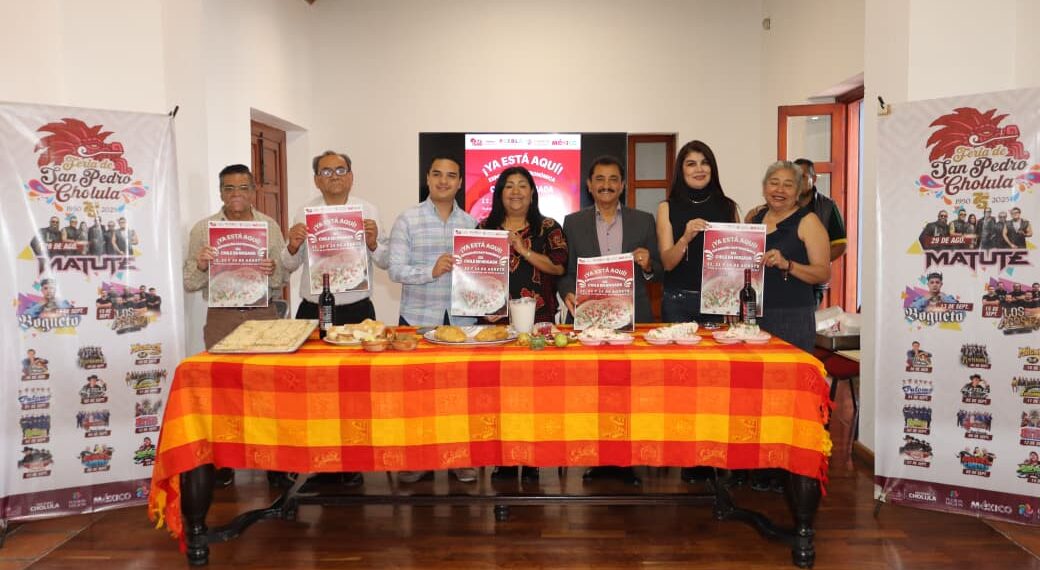 Gobierno de Cholula presenta la Exposición Gastronómica del Chile en Nogada