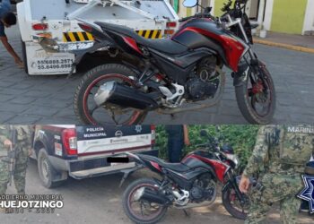 POLICÍA DE HUEJOTZINGO ASEGURA CUATRO VEHÍCULOS CON REPORTE DE ROBO Y DETIENE A DOS PERSONAS