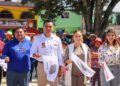 Roberto Solís Valles y Shamy Spezia encabezan entrega de luminarias en San Miguel Tianguizolco