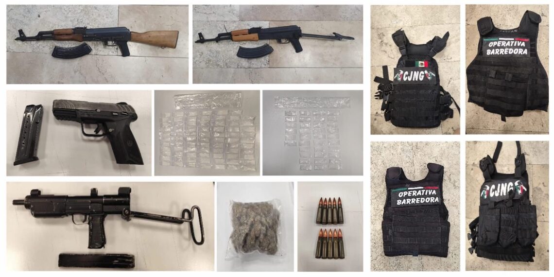 En operativos interinstitucionales, fueron detenidos seis presuntos integrantes de “La Barredora”