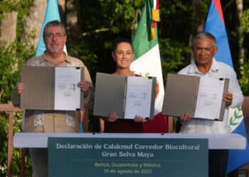 México, Guatemala y Belice anuncian nuevo corredor biocultural de la gran selva maya para proteger 5.7 millones de hectáreas de selva de los tres países
