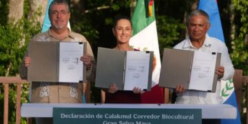 México, Guatemala y Belice anuncian nuevo corredor biocultural de la gran selva maya para proteger 5.7 millones de hectáreas de selva de los tres países