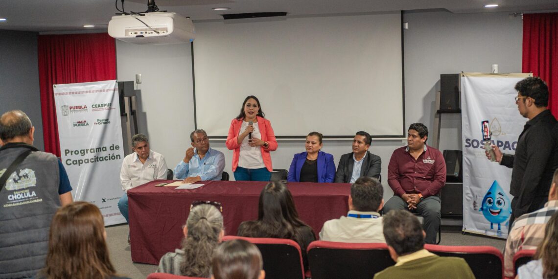 San Pedro Cholula fue sede del curso estatal sobre indicadores de gestión en organismos operadores de agua