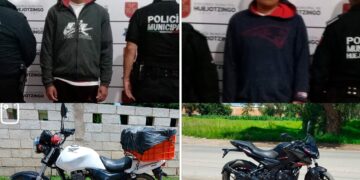 SSC de Huejotzingo fortalece la seguridad: asegura tres motocicletas robadas y detiene a cinco