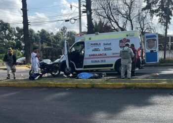 Motociclista muere en accidente en Texmelucan