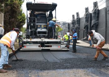 Avanza rehabilitación de laterales de la Recta a Cholula; paz, bienestar y conectividad