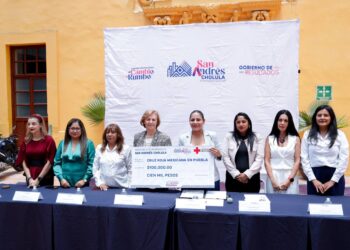 Gobierno de San Andrés Cholula se une a la Cruz Roja con donativo y carrera con causa