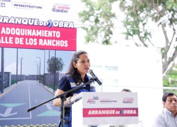 Inicia Lupita Cuautle obra de adoquinamiento en San Bernardino Tlaxcalancingo