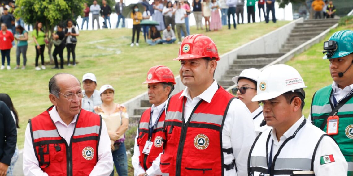 Puebla se suma con éxito al segundo simulacro nacional 2025