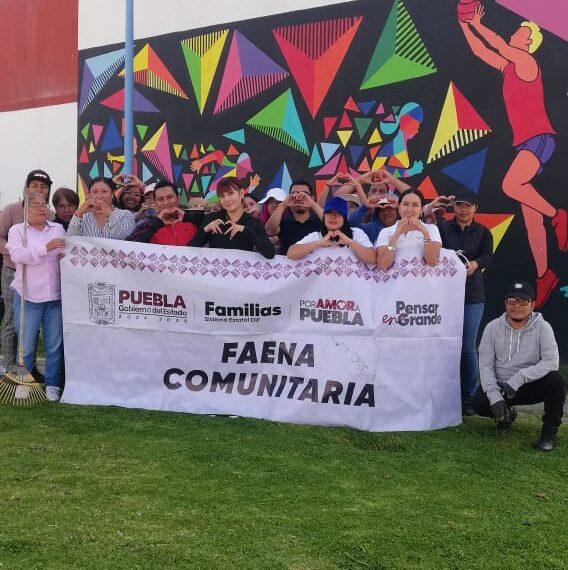 SMDIF Cuautlancingo encabeza faena comunitaria