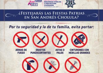 Despliega San Andrés Cholula Operativo de Seguridad “Fiestas Patrias 2025”