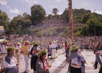Encabeza Lupita Cuautle participación de San Andrés Cholula en el Festival Huey Atlixcáyotl 2025