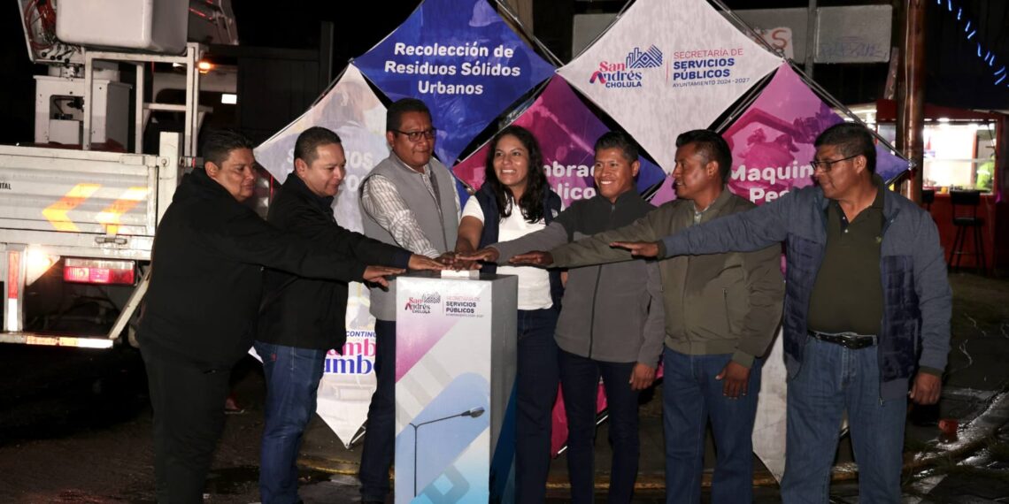 Mejora Lupita Cuautle seguridad e imagen urbana con nuevas luminarias
