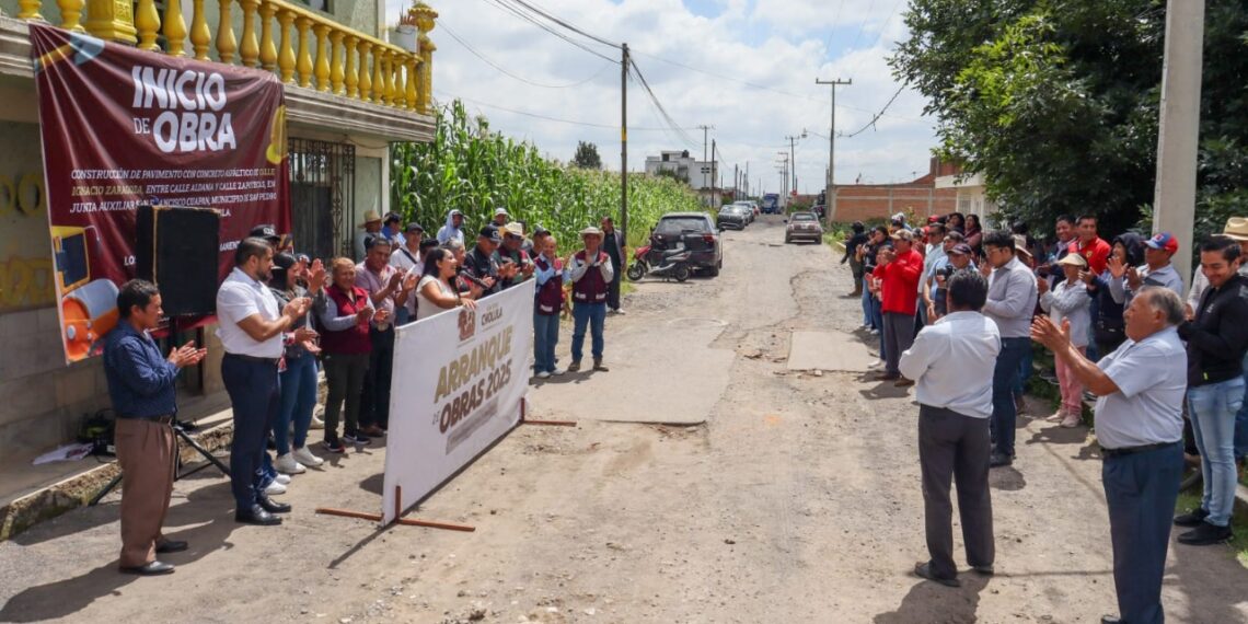 Rehabilita Gobierno de Tonantzin Fernández más vialidades en San Pedro Cholula
