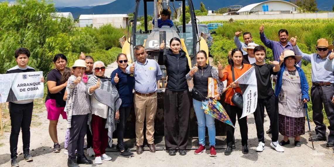 Ayuntamiento de Quecholac arranca obra de adoquinamiento en San José Tuzuapan