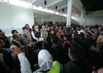 En coordinación, órdenes de gobierno supervisan atención a afectados por lluvias en Puebla