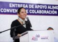 Entrega Lupita Cuautle apoyos alimentarios en colaboración con Industrias Bachoco