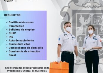 Ayuntamiento de Quecholac abre convocatoria para paramédicos
