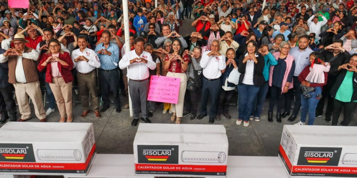 2 mil familias cholultecas beneficiadas con el programa de calentadores solares gratuitos