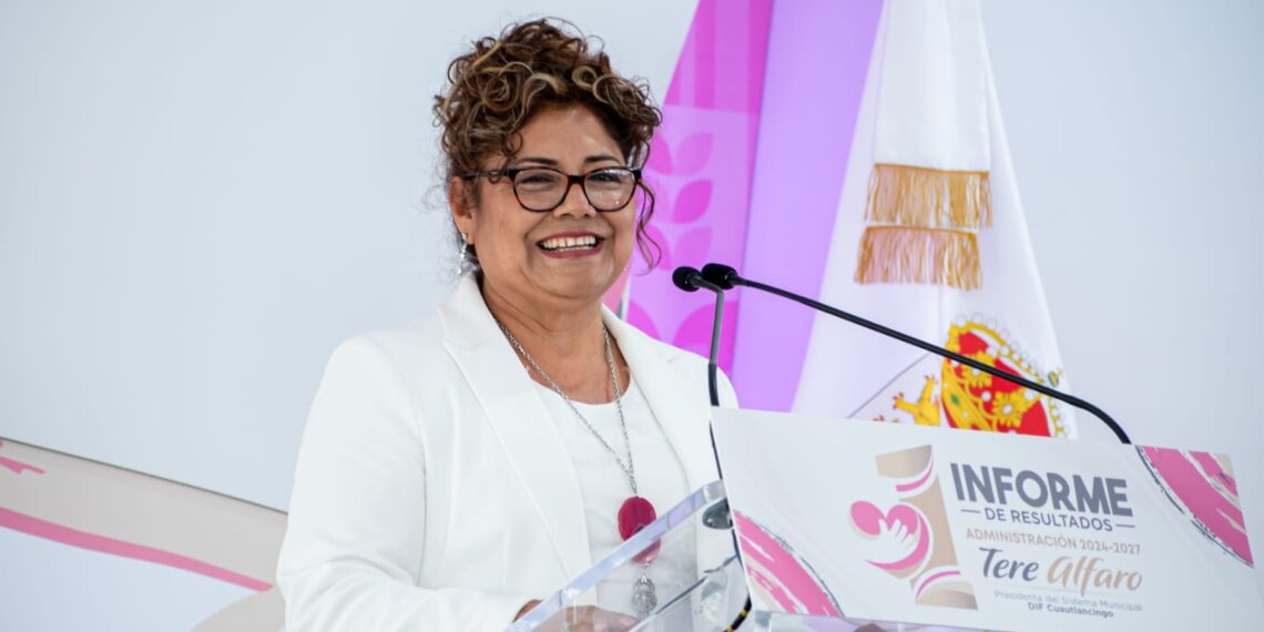 Tere Alfaro rinde Primer Informe de Resultados al frente del Sistema Municipal DIF