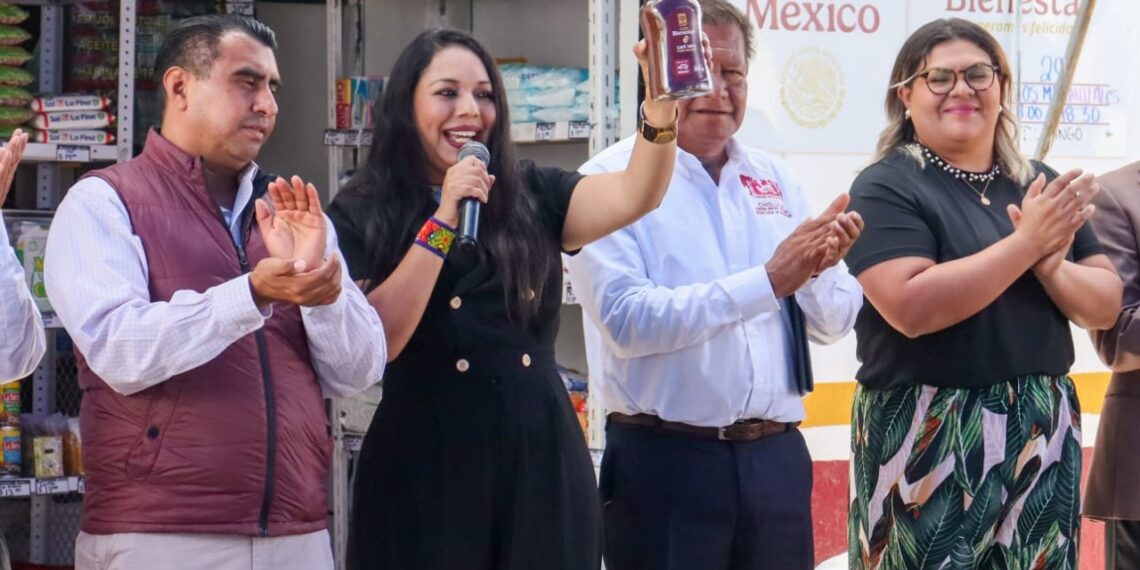 Inaugura Tonantzin Fernández la primera Tienda Bienestar de su administración
