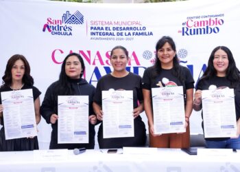 Solidaridad y apoyo en San Andrés Cholula con Canasta Navideña 2025
