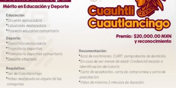 Gobierno municipal lanza convocatoria para obtener el “Premio Cuauhtli Cuautlancingo”