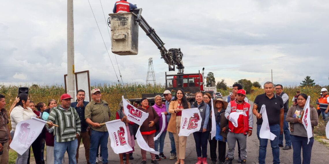 Arranca Tonantzin Fernández la rehabilitación del alumbrado público en todo el municipio