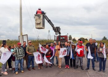 Arranca Tonantzin Fernández la rehabilitación del alumbrado público en todo el municipio