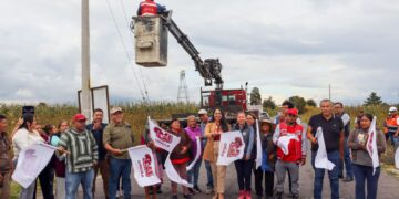 Arranca Tonantzin Fernández la rehabilitación del alumbrado público en todo el municipio