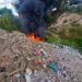 Sofocan incendio en barranca de Quecholac; autoridades llaman a prevenir quema de basura