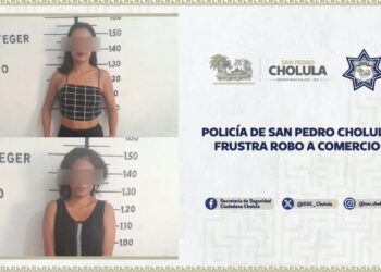 Policía de San Pedro Cholula frustra robo a comercio