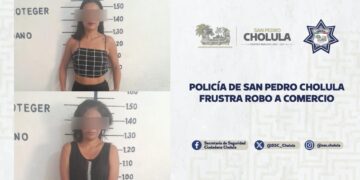 Policía de San Pedro Cholula frustra robo a comercio