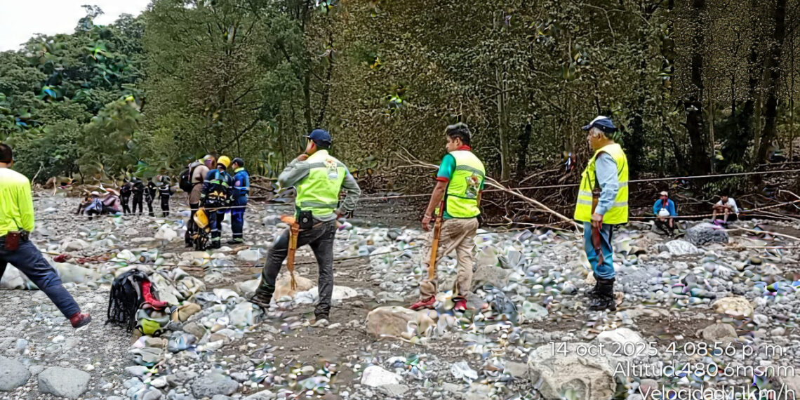 Fue rescatado el cuerpo sin de un señor el cual fue arrastrado por el río San Marcos en Xicotepec