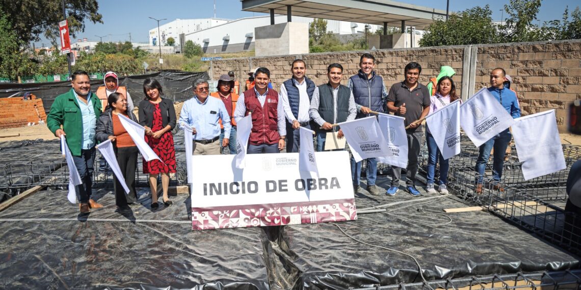 Arranca Omar Muñoz construcción de Subcomandancia de Policía de San Lorenzo Almecatla