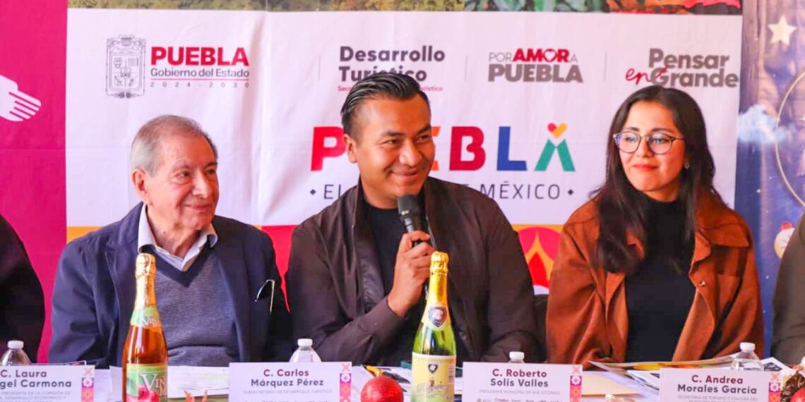 HUEJOTZINGO VIBRA EN NAVIDAD: ROBERTO SOLÍS PRESENTA LA VILLA NAVIDEÑA 2025 Y LA FERIA DE LA SIDRA