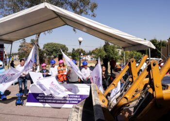 Avanza Lupita Cuautle infraestructura hidráulica para familias de San Rafael Comac