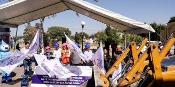 Avanza Lupita Cuautle infraestructura hidráulica para familias de San Rafael Comac