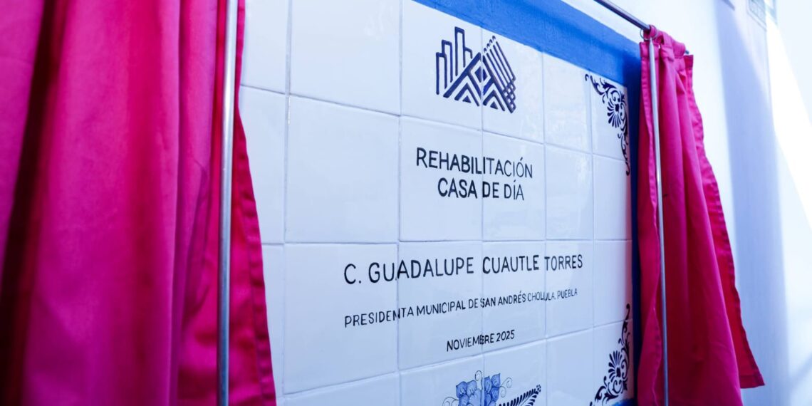 Entrega Lupita Cuautle la rehabilitación de la Estancia de Día de San Andrés Cholula