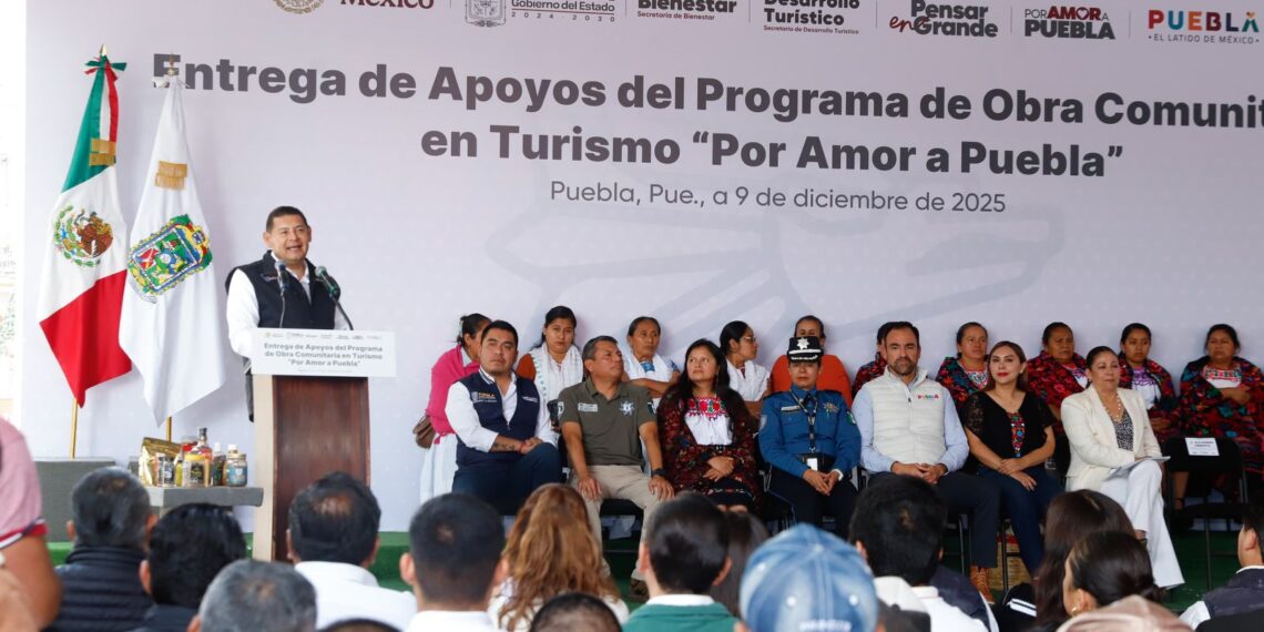 CON OBRA COMUNITARIA QUE EMBELLECE A PUEBLA SE FORTALECE EL DESARROLLO TURÍSTICO
