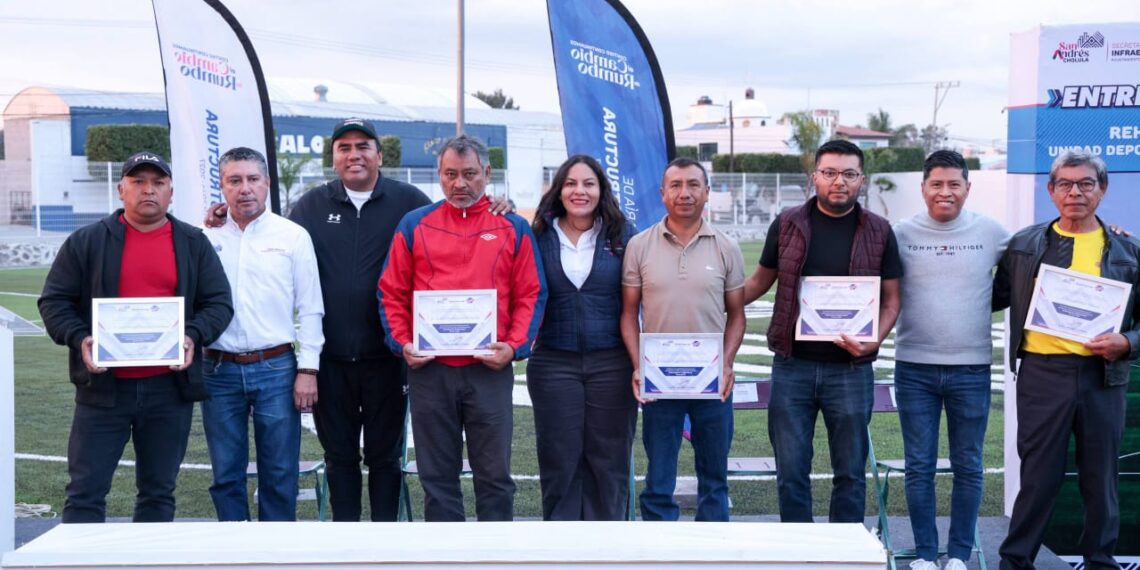Nueva imagen para el Complejo Deportivo Emiliano Zapata en San Andrés Cholula