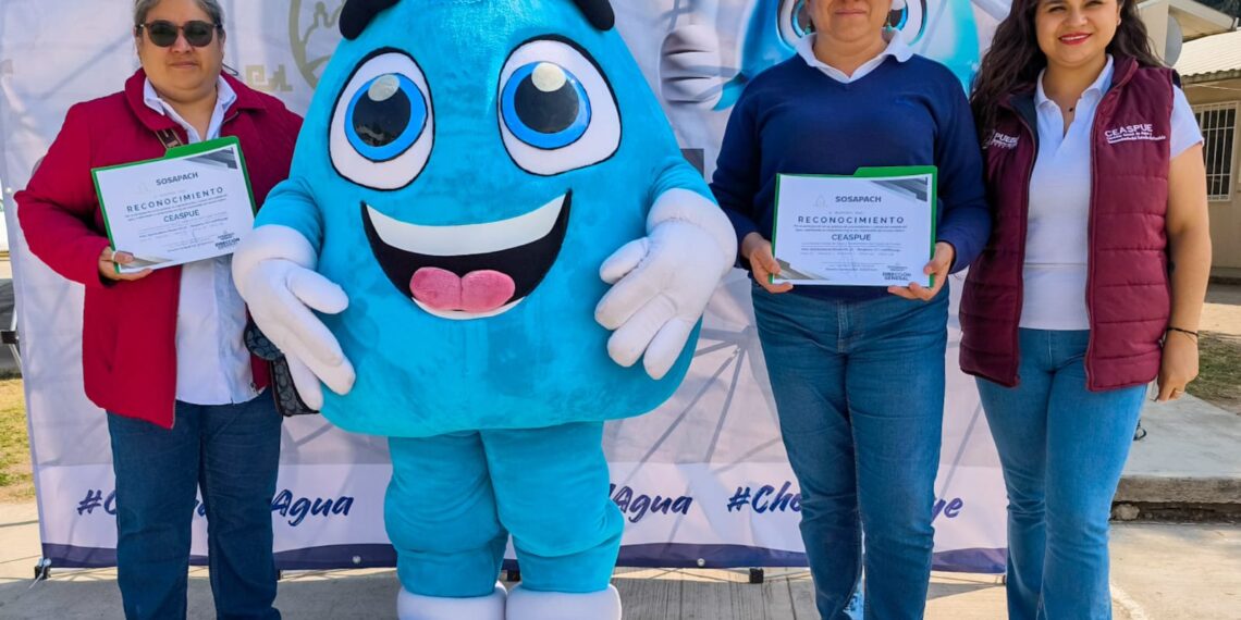 SOSAPACH y CEAS Puebla fortalecen la cultura del cuidado del agua en primaria de Santiago Momoxpan