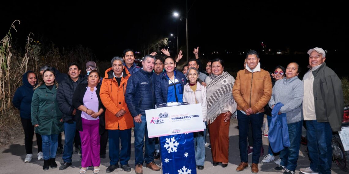 Fortalece San Andrés Cholula infraestructura eléctrica en San Luis Tehuiloyocan