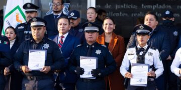 Reconoce Lupita Cuautle a Policía Municipal por su labor