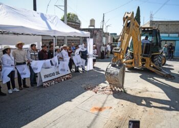 Omar Muñoz inicia importante obra de ampliación de red de drenaje en Sanctorum